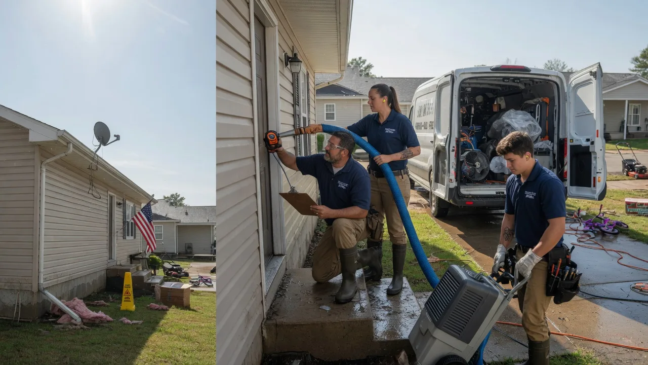 Ceiling Water Damage Restoration in Lawrence, NE near me